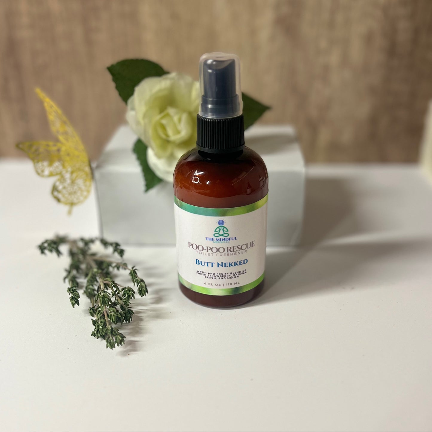 Butt Nekked Poo Poo Rescue Spray 4fl oz.