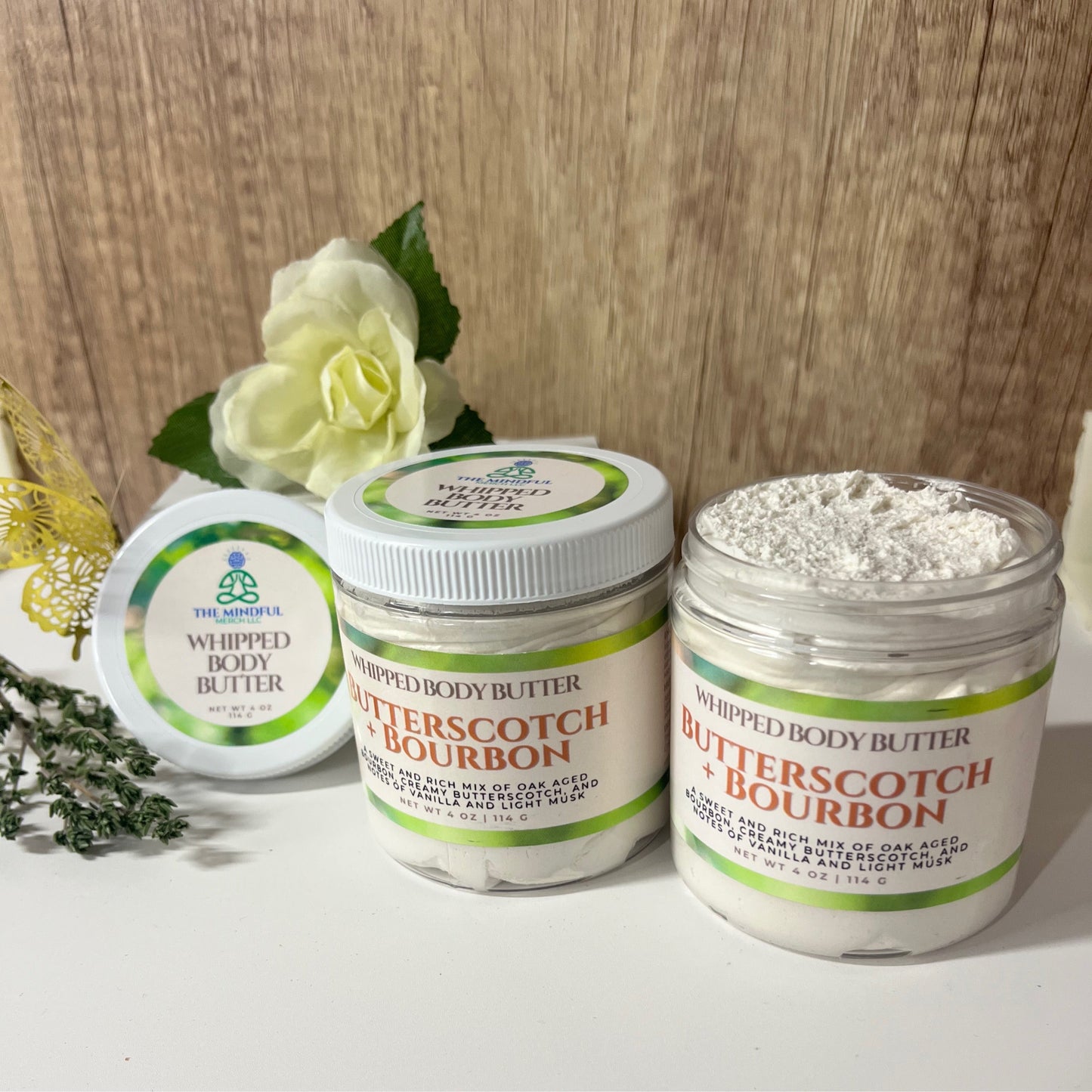 Butterscotch & Bourbon Whipped Body Butter 8oz Jar