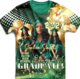 👕 Custom Graduation Shirt – Full 3D Design