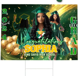 🪧 Custom Graduation Yard Sign – 18x24
