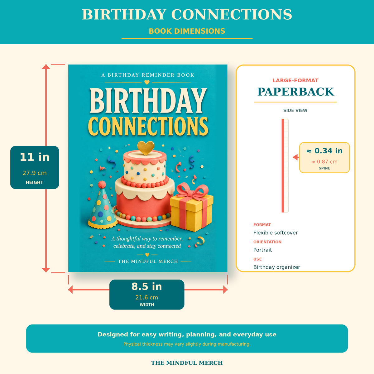 Birthday Connections: A Thoughtful Birthday Reminder Book