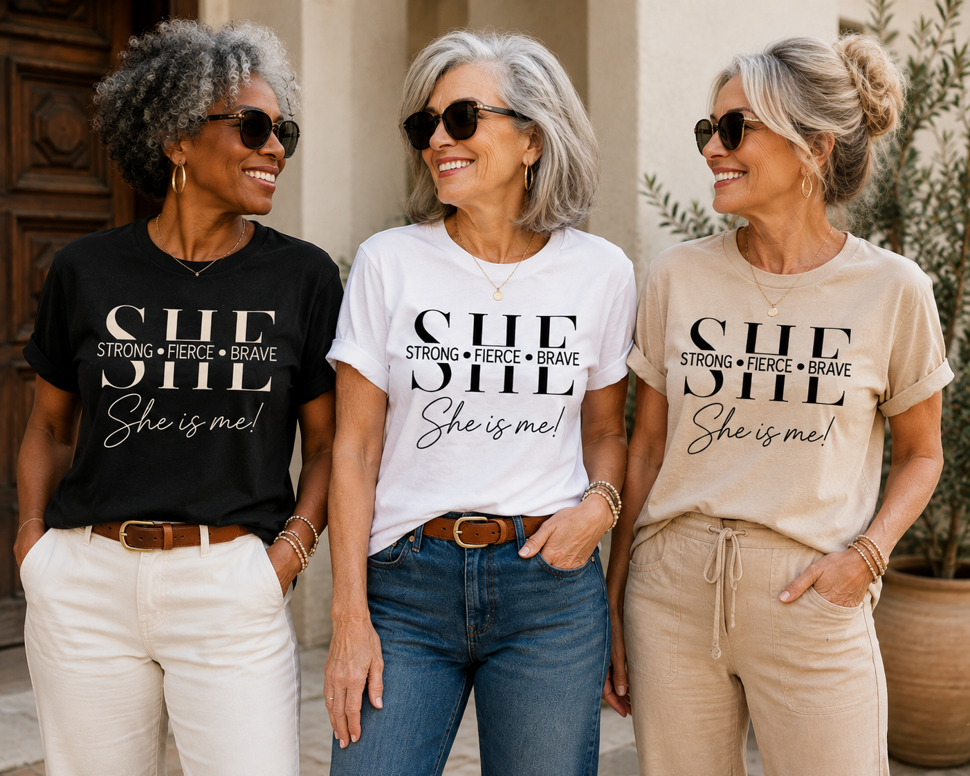 The SHE Trio — Black • White • Sand