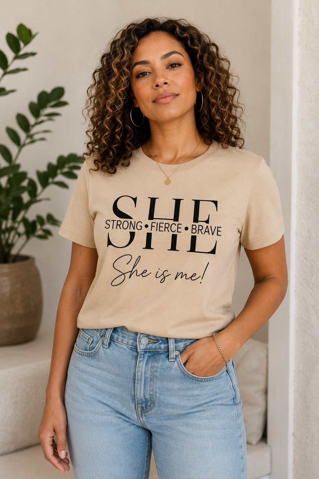 SHE: Strong • Fierce • Brave T-Shirt