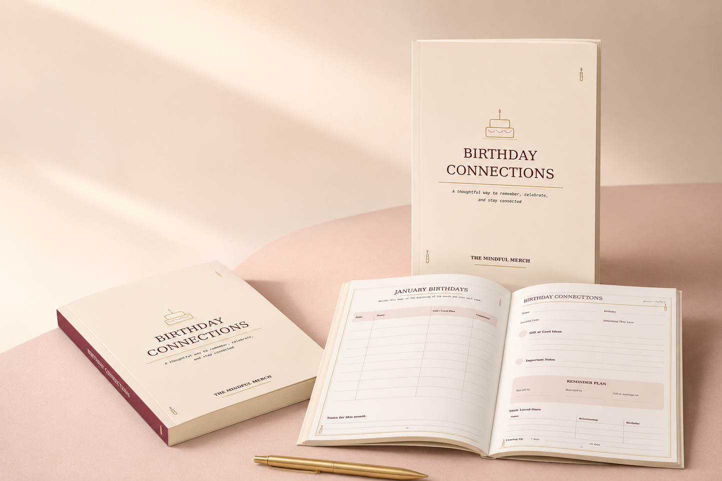 Birthday Connections: A Thoughtful Birthday Reminder Book