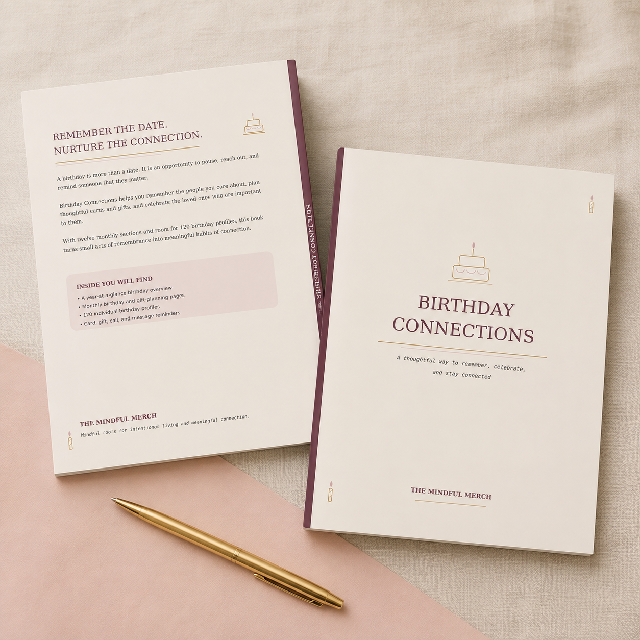 Birthday Connections: A Thoughtful Birthday Reminder Book