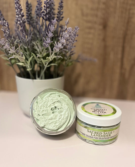 Sacred Sage & Lavender Whipped Body Butter 4oz Jar